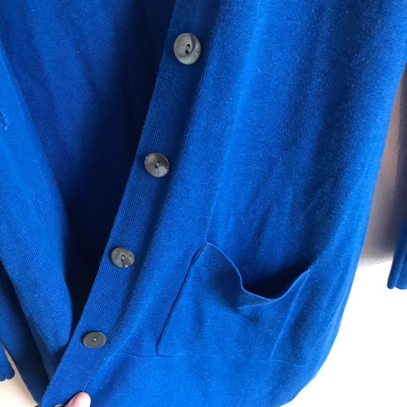 SOLD*Isabella Bird Blue Button Up Cardigan Sweater - Picture 4 of 7